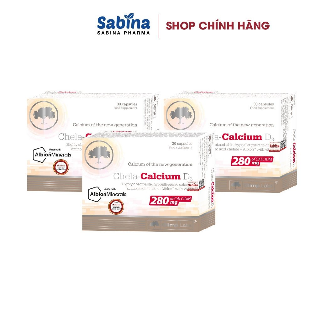Ảnh 3H canxi Chela Calcium D3. Thực phẩm bảo vệ sức khỏe cho mẹ bầu và sau sinh nuôi con bú– 36.6g Olimp Labs Date xa 1