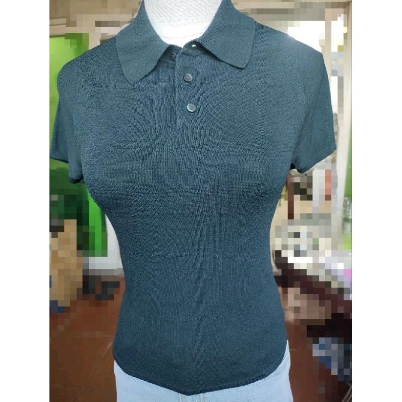 (Sale) Áo polo len dệt kim nữ Uni*ql0* bigsize - dư xịn (44-63 kg)