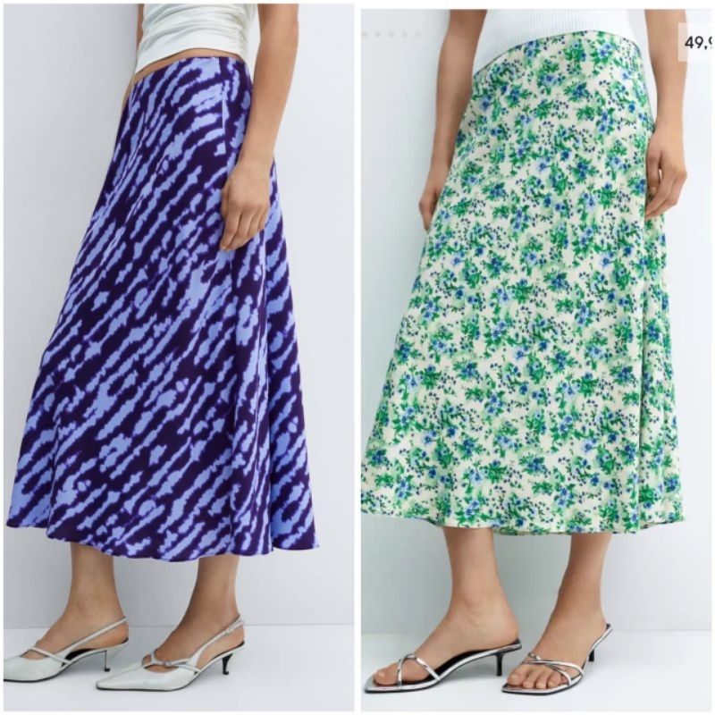 (Sale) Chân váy hoa Mang0* lưng thun - Cambo dư xịn