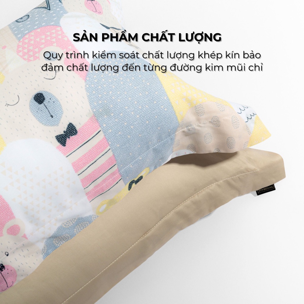 Ảnh 01 Vỏ Gối Nằm Em Bé Gòn Bedding Lụa Tencel 60s Hoạ Tiết 35x50cm | 40x60cm 3