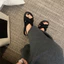 giày Sandal nữ hàn quốc dây TUA DUA Bản chéo đế siêu êm