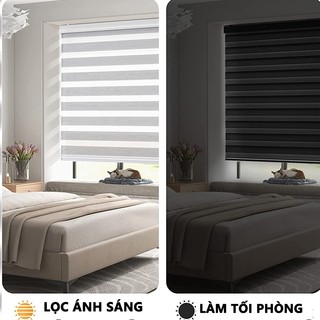 OOKAS Rèm Cửa Sổ Rèm Cầu Vồng Hàn Quốc Rèm cuốn Chống Nắng hai lớp rèm Phong Cách Hiện Dại