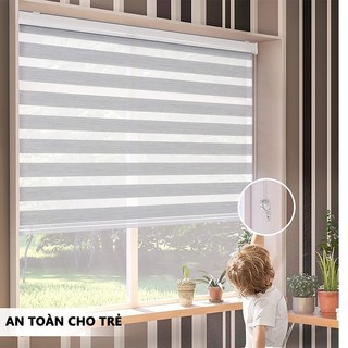 OOKAS Rèm Cửa Sổ Rèm Cầu Vồng Hàn Quốc Rèm cuốn Chống Nắng hai lớp rèm Phong Cách Hiện Dại