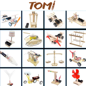 Đồ Chơi Khoa Học TOMI, Đồ Chơi Stem (STEAM) Lắp Ghép Mô Hình Chất Liệu Gỗ Phát Triển Tư Duy Sáng Tạo 138