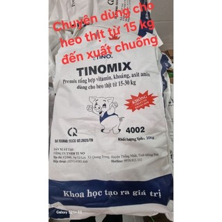 TINOMIX, Premix tổng hợp (TINOMIX 4002, 4004S, 4006S) túi 20 kg, bổ sung khoáng, Vitamin, axit amin cho vật nuôi