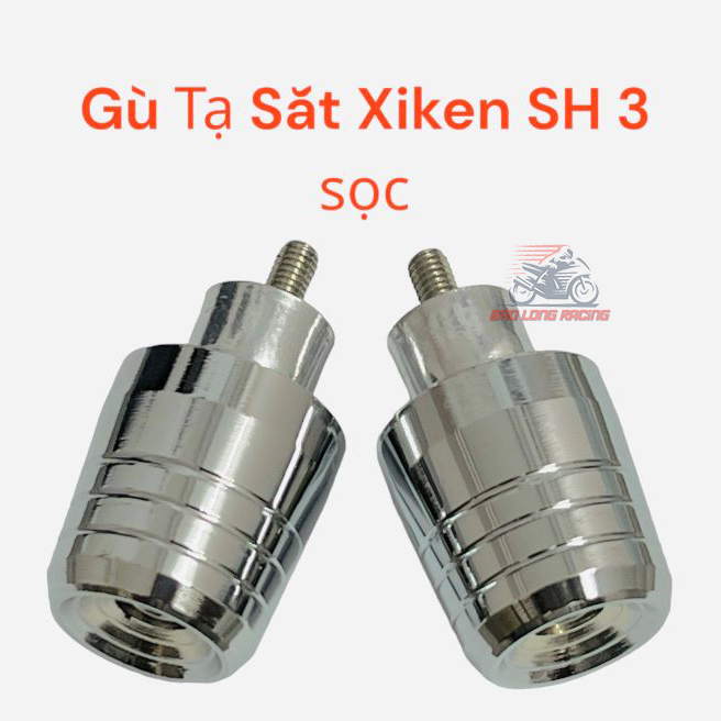 Cặp gù tay lái SH XiKen 3 sọc gắn xe máy Sirius Wave Dream Exciter Winner Sonic....