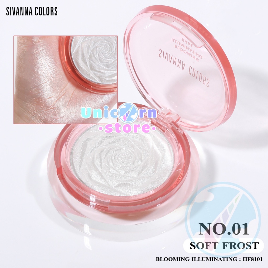 Phấn Highlight Bắt Sáng Sivanna Colors Blooming Illuminating Bake HF8101
