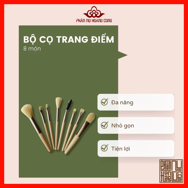 Cọ trang điểm, cọ nền, cọ highlight, cọ môi, cọ má hồng