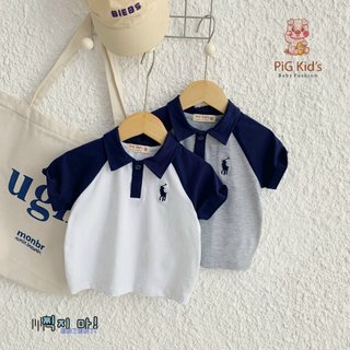 Bộ Polo thêu ngựa năng động cho bé 1-6 tuổi (9-23kg) N0123