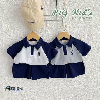 Bộ Polo thêu ngựa năng động cho bé 1-6 tuổi (9-23kg) N0123