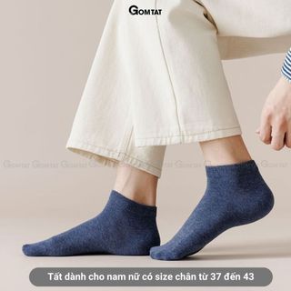 [FLASHSALE] Set 10 đôi tất cổ ngắn GOMTAT, chất liệu cotton thoáng mát mùa hè, unisex - KOL-CB023