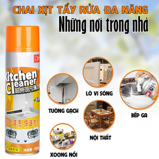 Bình xịt vệ sinh nhà bếp đa năng KITCHEN Cleaner, loại bỏ dầu mỡ và vết bẩn ngay lập tức, loại bỏ mảng bám siêu sạch đ