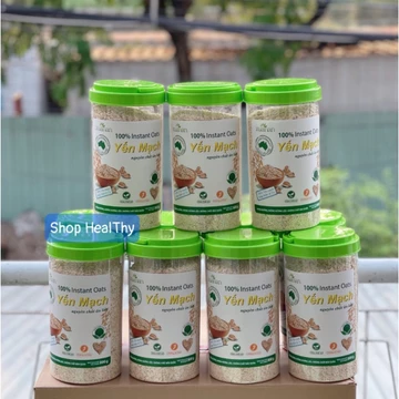 Yến Mạch Cán Vỡ Xuân An Nguyên Chất Ăn Liền Hủ 800gr Hoặc 2 Hủ 400gr - Tặng Kèm 300gr Yến Mạch