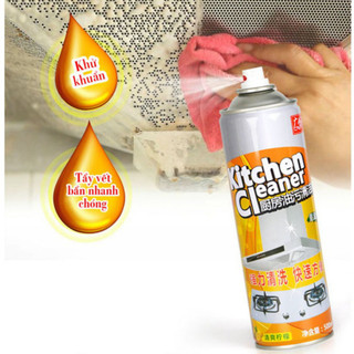 Bình xịt vệ sinh nhà bếp đa năng KITCHEN Cleaner, loại bỏ dầu mỡ và vết bẩn ngay lập tức, loại bỏ mảng bám siêu sạch đ