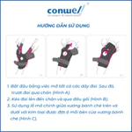 Đai cố định đầu gối - Bó gối đai dán không nẹp hỗ trợ khớp đầu gối co dãn đai thun bó đầu gối chính hãng Conwell 5750 — ảnh 5