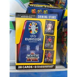 [ Mini tin ] Hộp Thẻ Nhỏ Match Attax Euro 2024 ( 31 Thẻ )