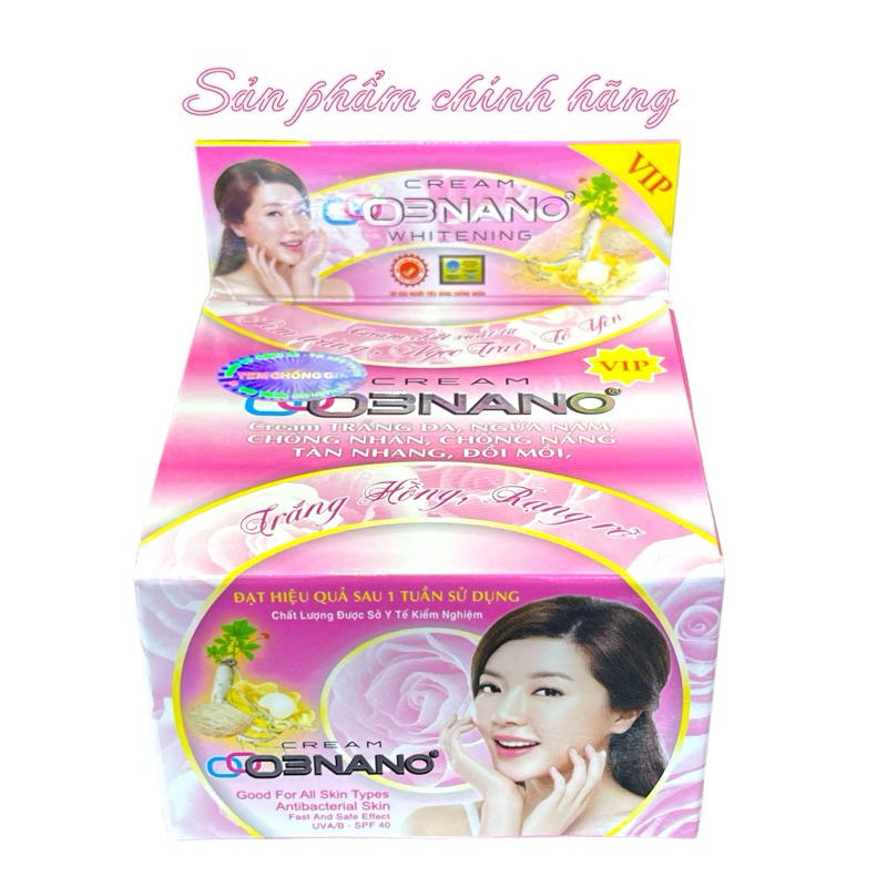 Kem O3NANO trắng da, ngừa nám, chống nhăn, chống nắng, tàn nhang, đồi mồi 20gram