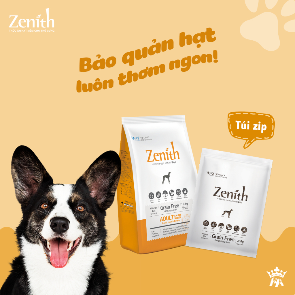 Thức Ăn Hạt Mềm Zenith Cao Cấp Cho Chó Trưởng Thành - Hỗ Trợ Tiêu Hoá