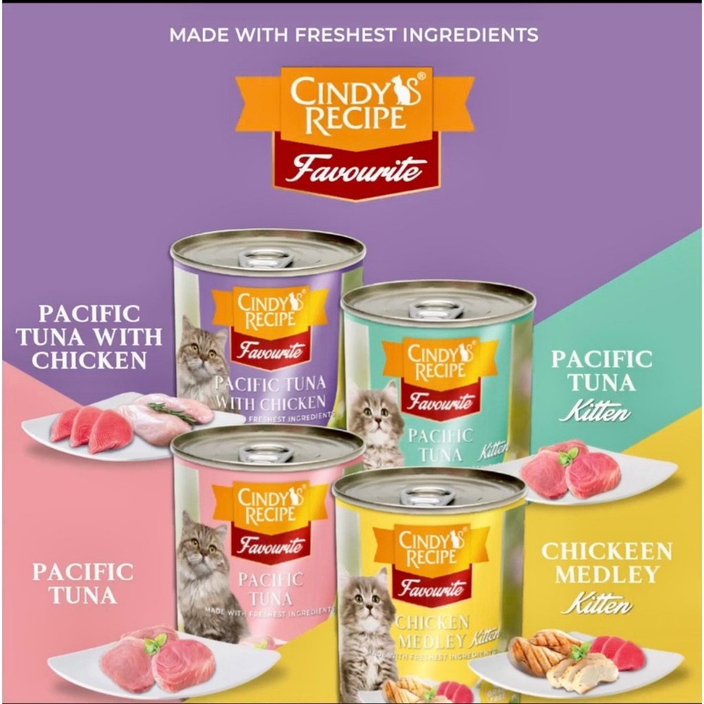 Pate Lon Cindy's Recipe Favourite Cho Mèo 400gram