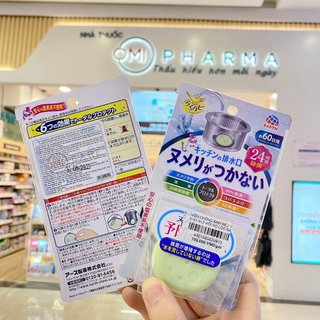 Viên Chống Bám Rêu Và Khử Mùi Hôi Rọ Lọc Rác Bồn Rửa Bát Hakugen Earth Raku Hapi Nhật Bản (1 Viên/Gói)