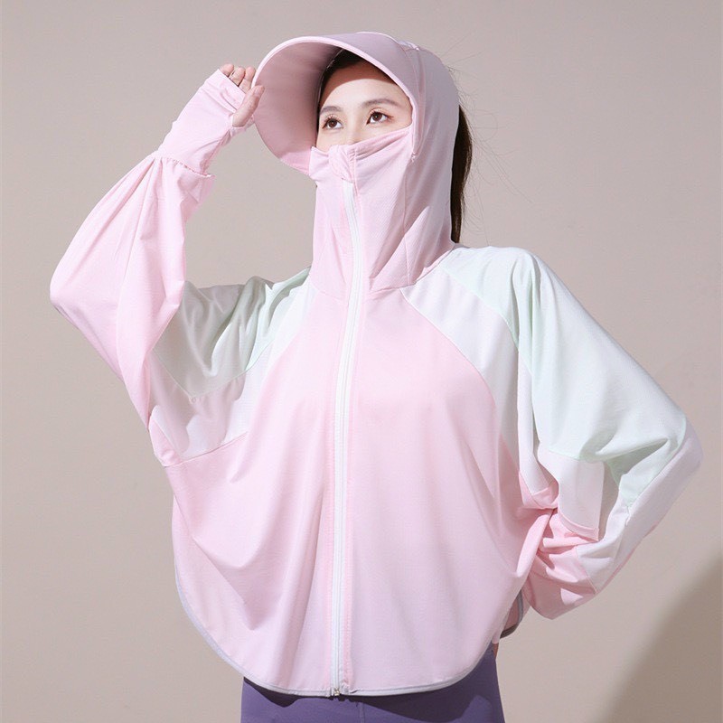 Ảnh Áo Khoác Chống Nắng Glandie Có Mũ Rộng Vành Cao Cấp 3