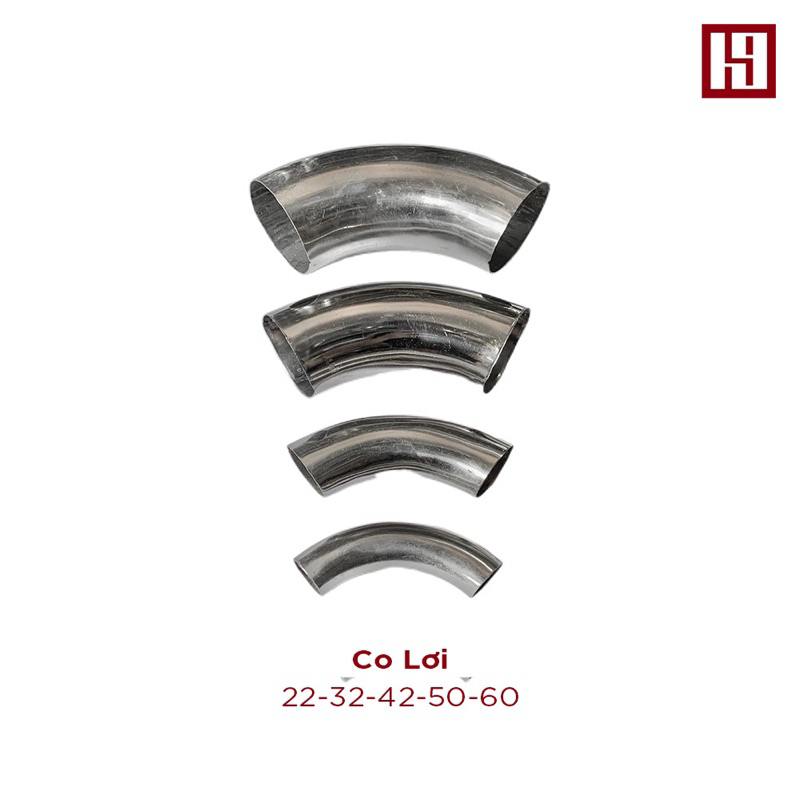 Co Lơi trang trí Inox 304 (góc 120 Độ), size Phi 22, 32, 42, 50, 60 ...