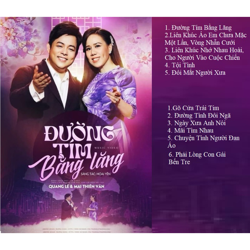 Băng Cassette Quang Lê, Mai Thiên Vân - Đường Tím Bằng Lăng