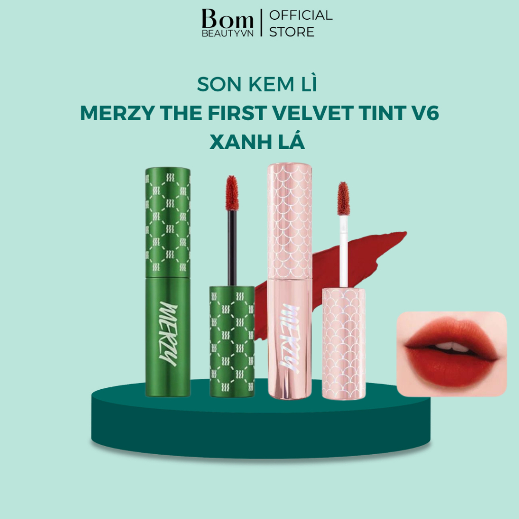 [NEW-MERZY V6 SIREN] Son kem lì Merzy V6 Xanh Lá, hồng The First Velvet ...