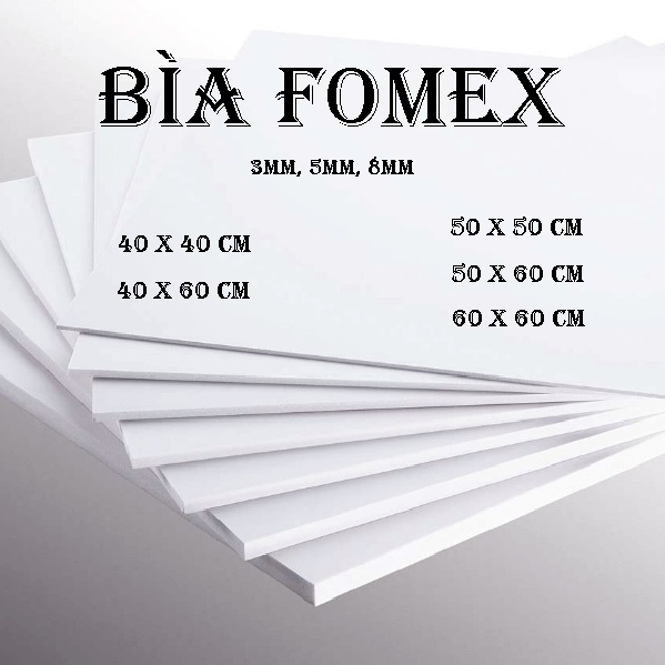 Tấm Bìa Formex, Tấm Bìa Mô Hình , Tấm Fomex, Tấm Fomex Trắng Dày 3mm ...