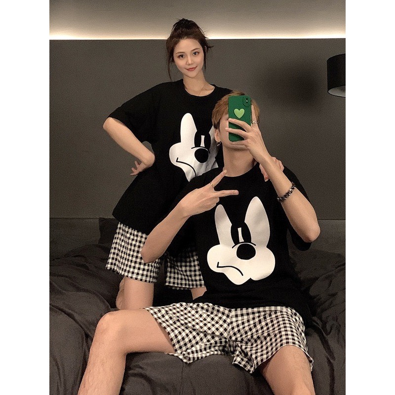 Đồ Bộ Nữ mặc nhà, đồ ngủ cotton 100% JULY -Sét bộ Mickey siêu xinh, dày dặn, hàn quốc mùa xuân hè mát mẻ