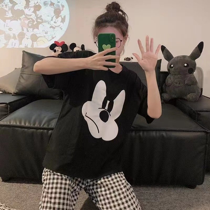 Đồ Bộ Nữ mặc nhà, đồ ngủ cotton 100% JULY -Sét bộ Mickey siêu xinh, dày dặn, hàn quốc mùa xuân hè mát mẻ