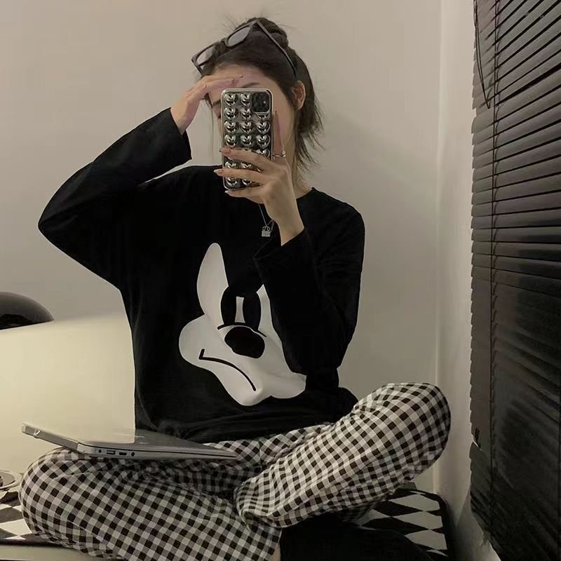 Đồ Bộ Nữ mặc nhà, đồ ngủ cotton 100% JULY -Sét bộ Mickey siêu xinh, dày dặn, hàn quốc mùa xuân hè mát mẻ