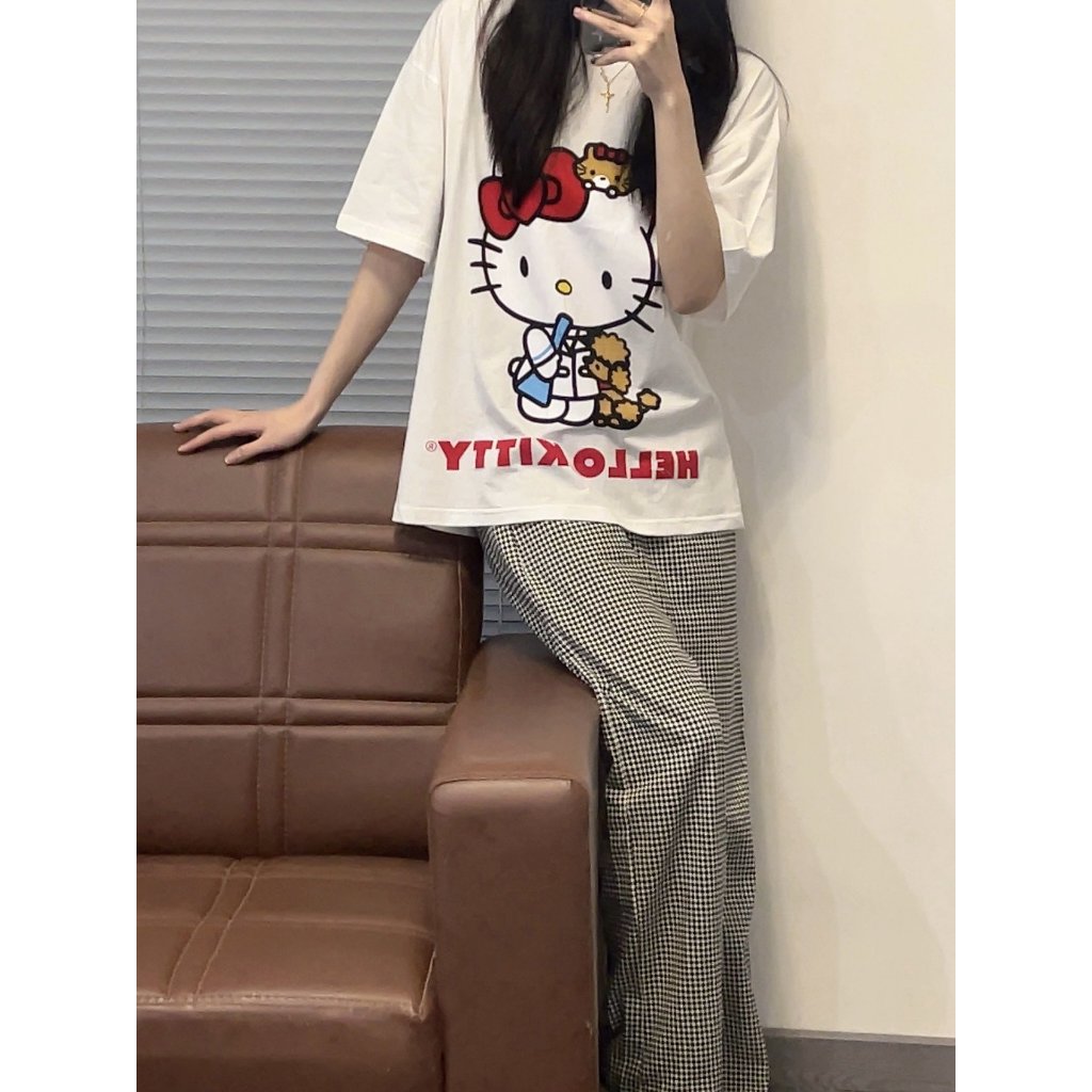Set Đồ Bộ mặc nhà quần dài Hello Kitty - Đồ bộ mặc nhà mặc ngủ siêu xinh