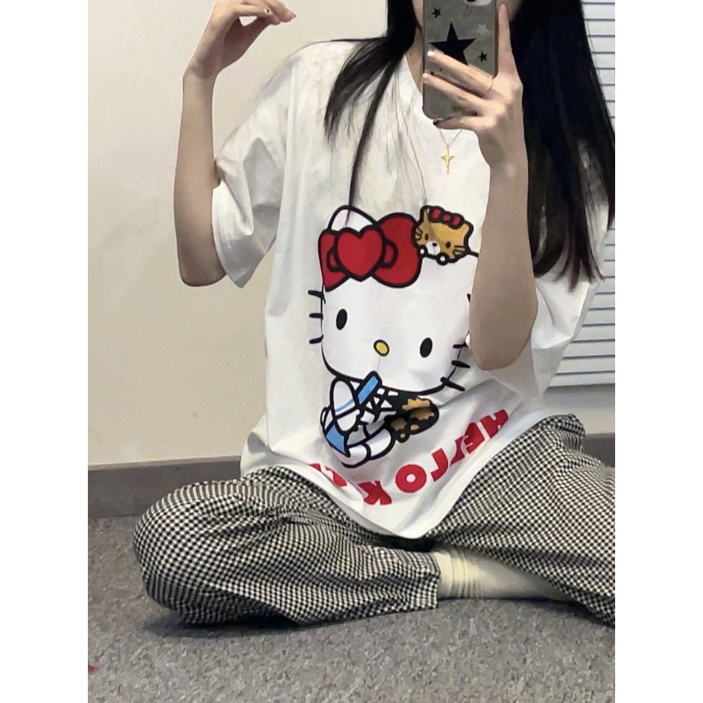 Set Đồ Bộ mặc nhà quần dài Hello Kitty - Đồ bộ mặc nhà mặc ngủ siêu xinh