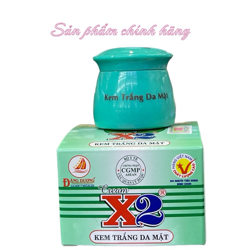 Kem X2 dưỡng trắng da mặt 12g