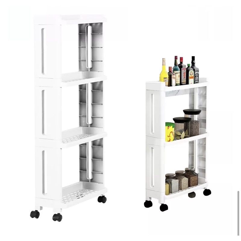 Kệ Đa Năng - Kệ Để Đồ Nhựa Nhà Tắm, Phòng Ngủ, Phòng Bếp, Phòng Khách 2-3-4 Tầng Có Bánh Xe Di Chuyển Tiện Ích NHATOM
