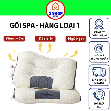 Gối Ngủ Chống Đau Mỏi Vai Gáy💖𝑭𝑹𝑬𝑬𝑺𝑯𝑰𝑷💖Gối Spa Êm Chống Đau Cổ - Giảm Mệt - dogiadung2SHOP