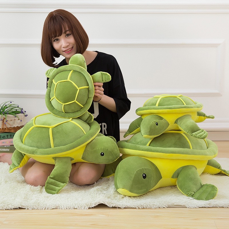 Gấu bông rùa xanh, thú nhồi bông dễ thương cho bé kt 35cm