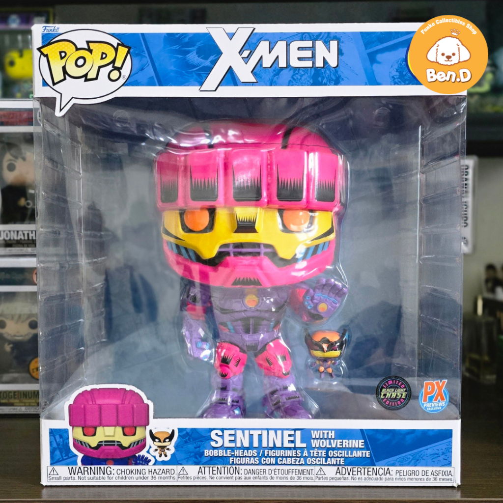X-MEN センチネル & ウルヴァリン POP! Chase版 ファンコ Funko Pop! X-Men Sentinel with Wolverine (Blacklight Chase