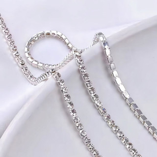 DÂY XOÀN 1 ĐƯỜNG LOẠI KHÍCH 2.5-4-5-5.5-6mm [Không Gỉ] Dây Chuỗi Kim Cương Trang Trí Quần Áo Giày Dép
