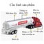 Đồ chơi xe đầu kéo container đầu bằng hợp kim chạy cót, có đèn pha, tháo rời được tỷ lệ 1:48 nhiều màu