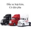Đồ chơi xe đầu kéo container đầu bằng hợp kim chạy cót, có đèn pha, tháo rời được tỷ lệ 1:48 nhiều màu