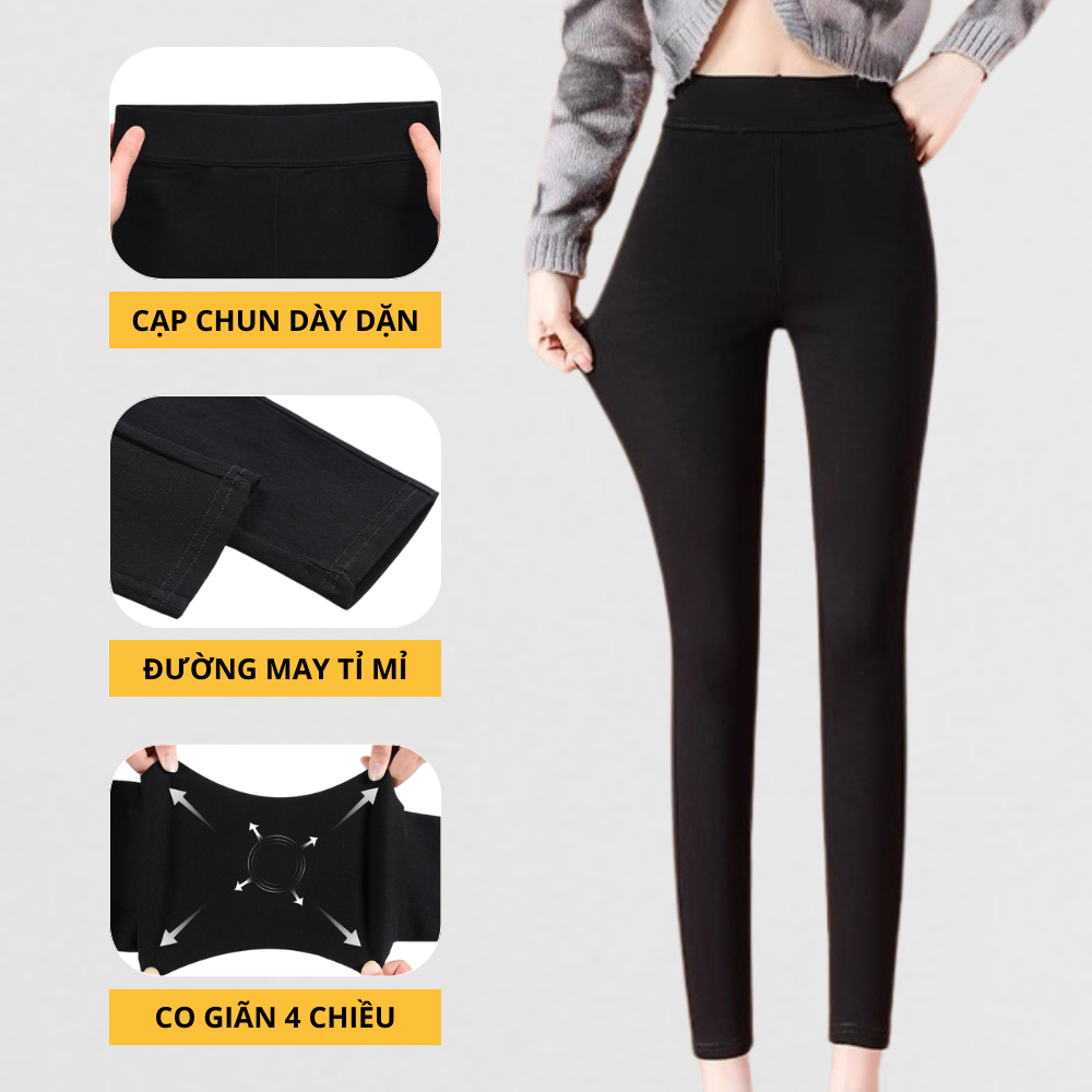 [Vải Umi Hàn Loại 1] Quần Legging Cao Cấp Có Túi Chất Vải Umi Hàn Nhập Khẩu Co Giãn 4 Chiều Unim Store - QL02