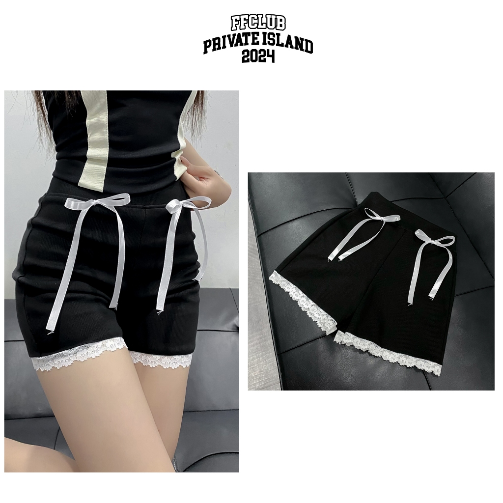 Quần Đùi BIKER SHORT Nữ Tập Gym, Yoga Siêu Ôm Nâng Mông Vải Gân Co Giãn FFCLUB