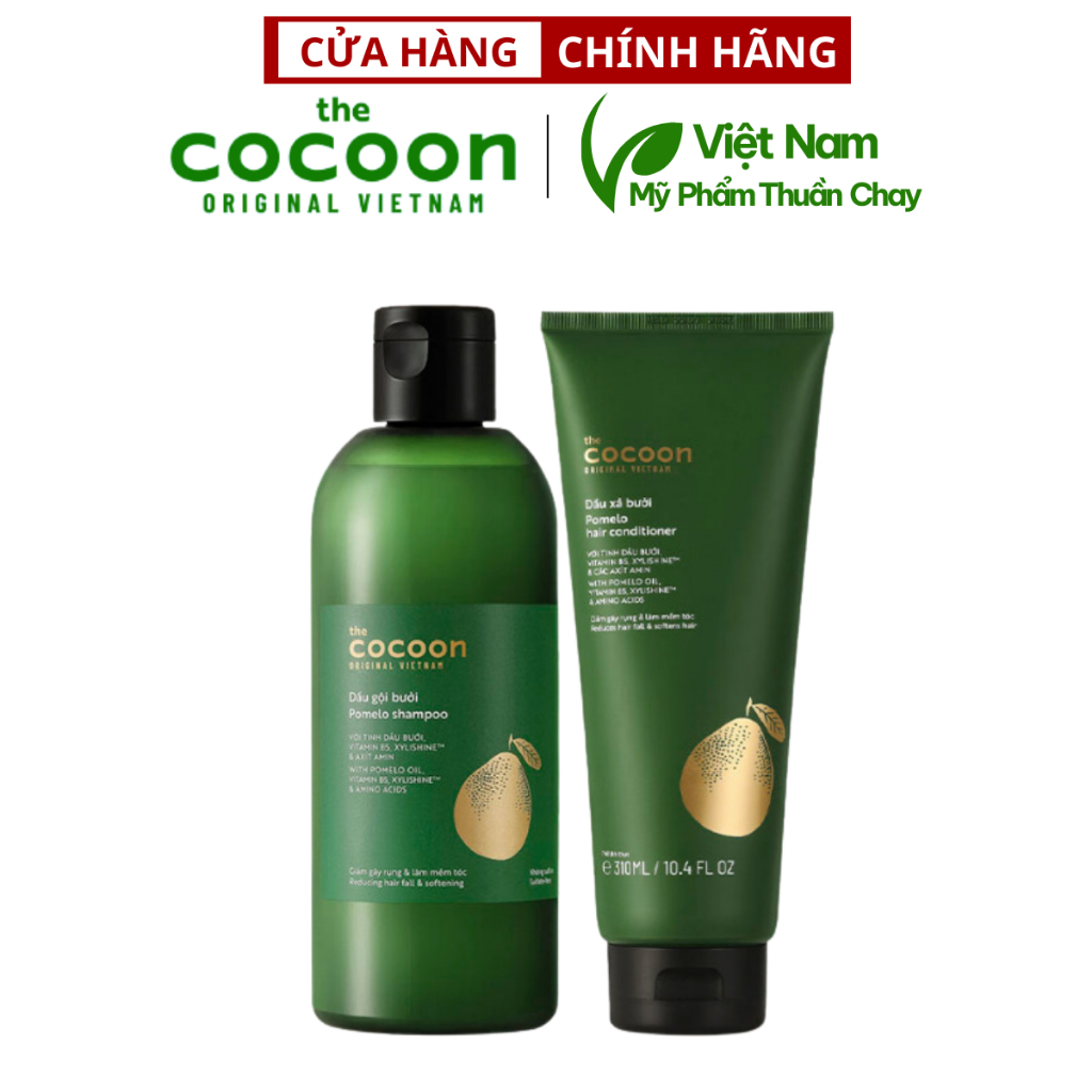 Ảnh Bộ dầu gội bưởi Pomelo Cocoon 310ml + Dầu xả bưởi Pomelo Cocoon 310ml 1