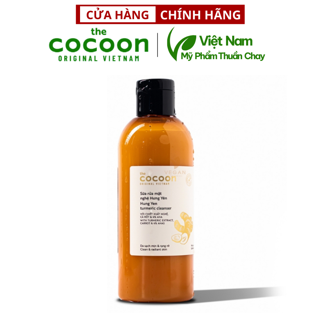 Ảnh Bigsize - Sữa rửa mặt nghệ Hưng Yên Cocoon giúp da sạch mịn và rạng rỡ 310ml - Mỹ phẩm thuần chay Việt 1