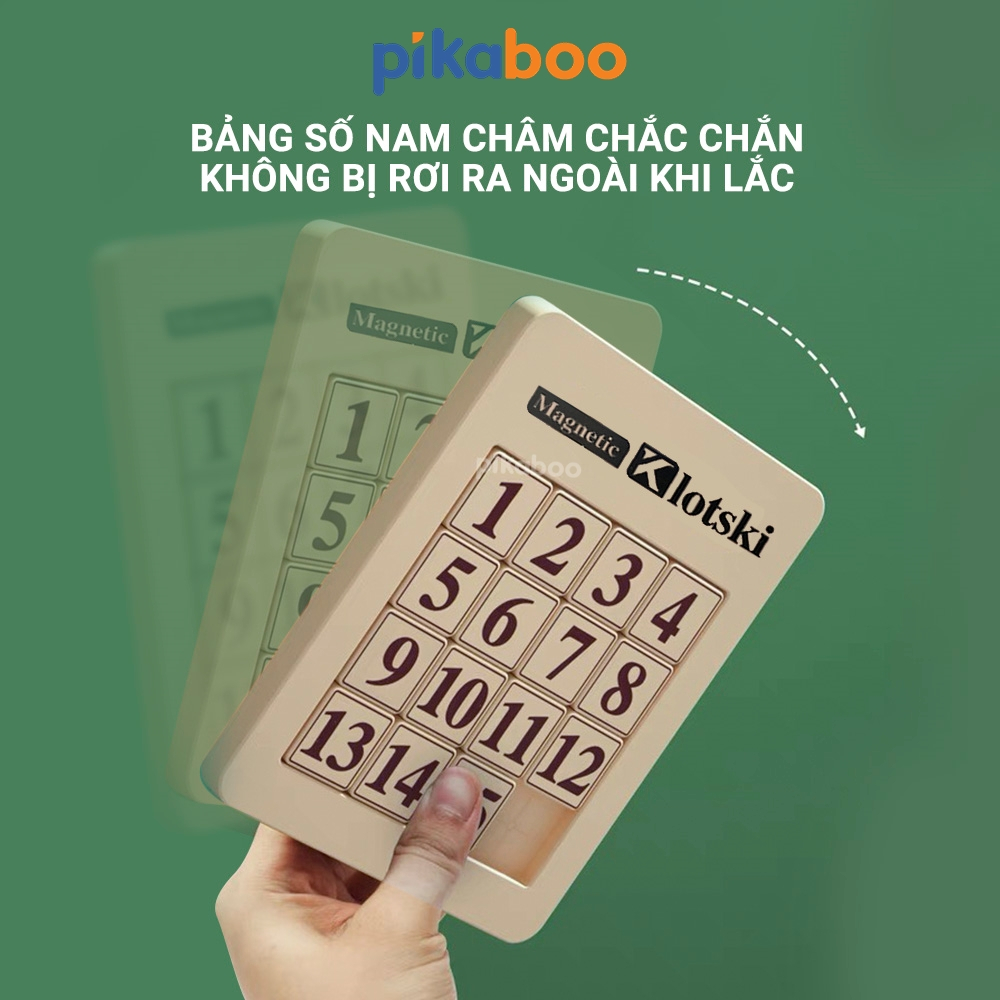 Ảnh Đồ chơi bảng trượt số thông minh cao cấp Pikaboo trò chơi trí tuệ giúp bé học và phát triển tư duy 4