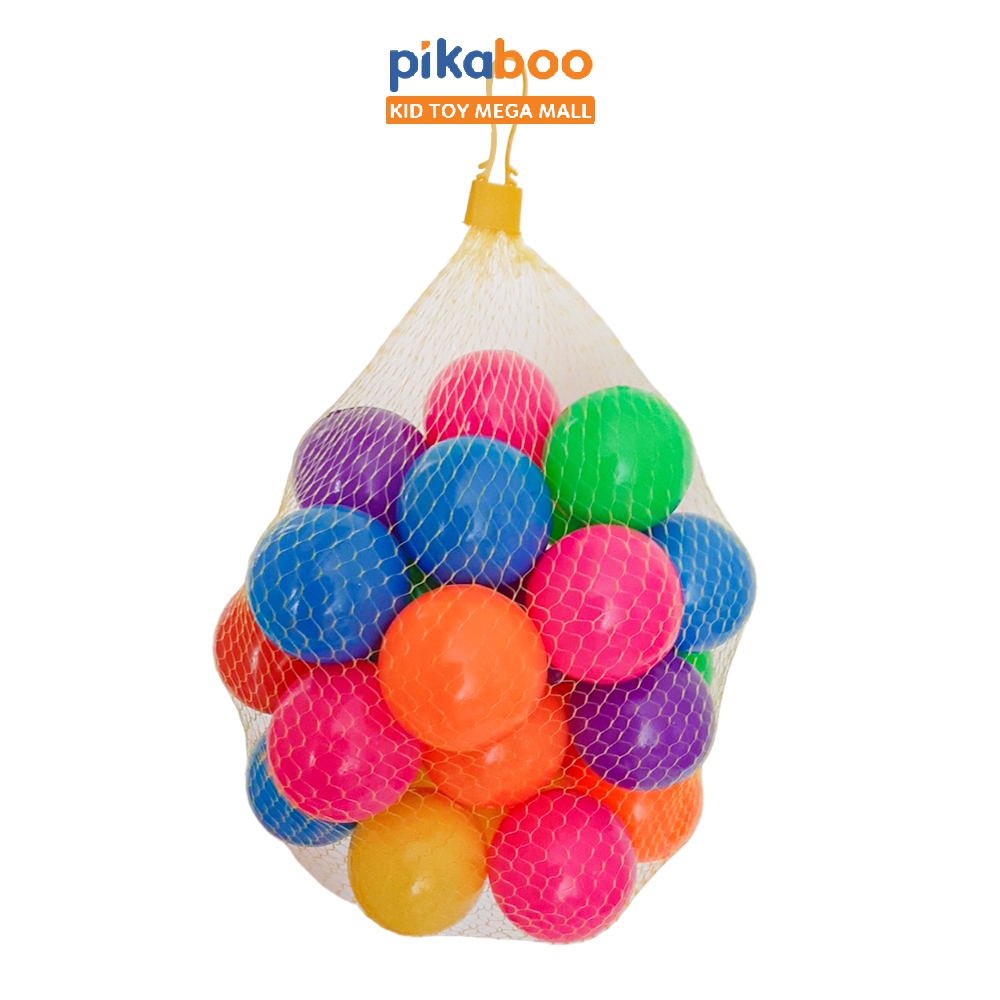 Ảnh Quả bóng sắc màu Pikaboo đường kính 7cm cho bé trai bé gái vui chơi cùng bể bơi phao trong ngày hè 3