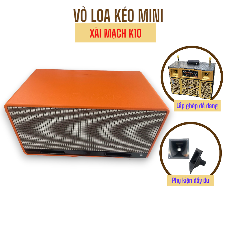 Vỏ loa kéo mini 2 bass 20cm, 2 tấc đôi, 1,6 tấc đôi, họng treble ...