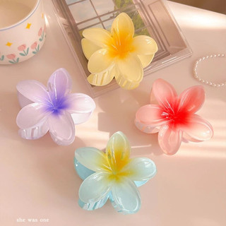 Kẹp tóc hoa sứ, kẹp tóc dễ thương, kẹp tóc xinh Hàn Quốc, kẹp hoa sứ nhựa bản to - Happy Life 4U
